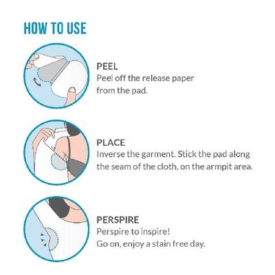 Sirona Under Arm Sweat Pads for Men and Women (Pack of 2 x 12's) - Intimate Care