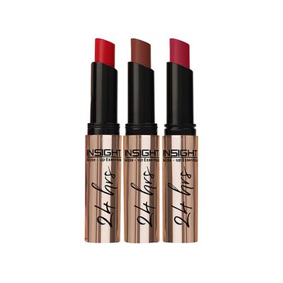 Insight Cosmetics 24 Hrs Non Transfer Matte Lipstick 3's - Lipsticks