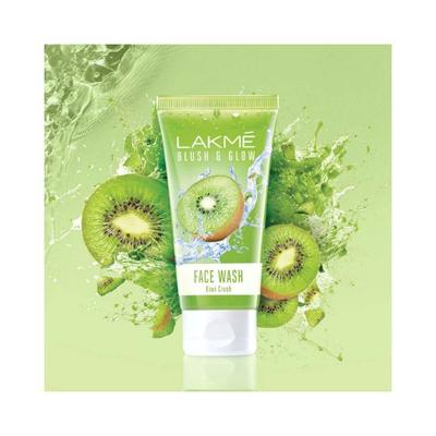 Lakme Blush and Glow Kiwi Freshness Gel Face Wash with Kiwi Extracts 100 gm - Face Scrubs