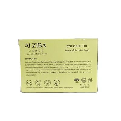 Alziba Cares Soap - Coconut Oil 100 g - Soaps