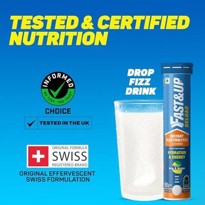 Fast&Up Reload Hydration & Energy Effervescent Tablet - Lime & Lemon Flavour 20's - Energy Drinks