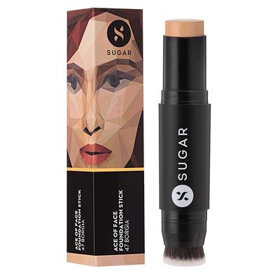 SUGAR Cosmetics Ace Of Face Foundation Stick - 47 Borgia (Medium Tan Warm Undertone) 12 gm - Foundation