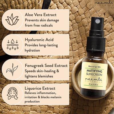 Neemli Naturals Natural SPF 30 Mattifying Sunscreen 50 ml - Body Sunscreen