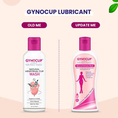 Gynocup Natural Menstrual Cup Wash Liquid (Pack of 2 x 100 ml) - Intimate Care