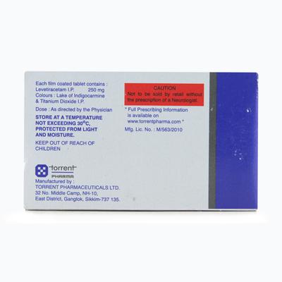 Torleva 250mg Tablet 10'S - Epilepsy/Convulsion-Ant