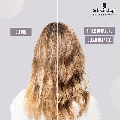 Schwarzkopf Professional Bonacure Clean Balance Deep Cleansing Shampoo with Tocopherol for All Hair Types with Vegan Keratin 1000 ml - Shampoos