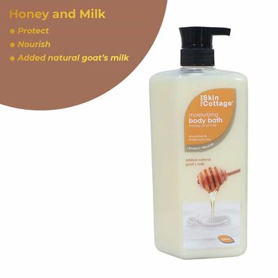 Skin Cottage Moist Body Bath (Honey Milk) 1000 ml - Shower Gels & Body Wash