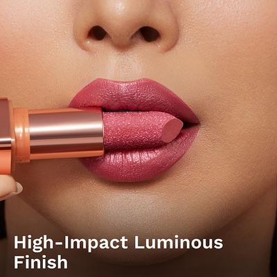 Pilgrim Glitter Lipstick My Habibi-07 Luxurious 3-D Glitter Formula With Matte Finish pink 4.2 g - Lipsticks