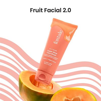 Foxtale Super Glow Face Wash, Reduces Tan, Boosts Glow 100 ml - Face Wash & Cleansers