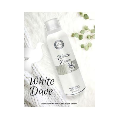 ARRAS White Dave Deodorant Body Spray, Long Lasting Fragances, for Men & Women 200 ml - Perfumes (Edt/Edp)