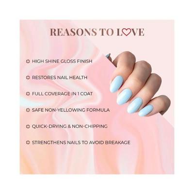 Just Herbs Nail Polish 21 Chemical Free Formula,Quick Dry,Glossy, Wild Indian Rose 6 ml - Nail Polish