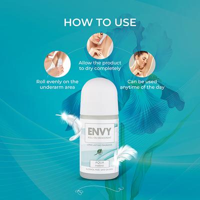 Envy Roll On Aqua Marine 50 ml - Women Deodorants/Roll-Ons