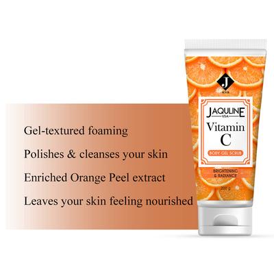 Jaquline USA Vitamin C Body Scrub 200 gm - Scrubs & Exfoliants