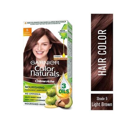 Garnier Color Naturals Creme Riche 5 Light Brown 70ml + 60 gm - Crème