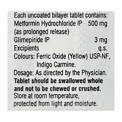 GEMER 3mg Tablet 10's - Diabetes-Ant