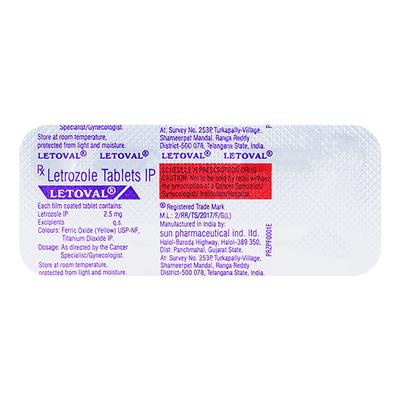 Letoval 2.5mg Tablet 5'S - Cancer Oncology-Hor