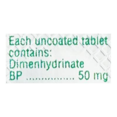 Gravol 50mg Tablet 10'S - Vertigo-Ant