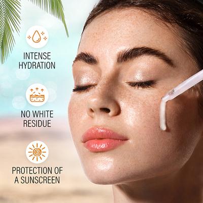 Faces Canada Sunscreen Serum, SPF 50+ PA+++, Protects From Uva & UVB Rays, 1% Hyaluronic Acid & Vitamin C 30ml - Face Sunscreen