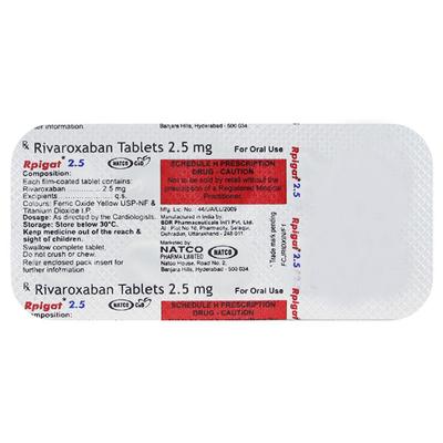 RPIGAT 2.5 Tablet 10's - Blood Clot-Ant
