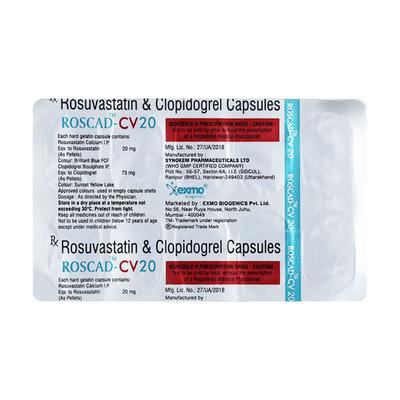 ROSCAD CV 20 Capsule 10's - Blood Clot-Ant