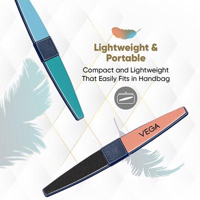 Vega Nail Buffer For Nail Polishing, Shaping & Finishing, Salon & Home Use, Pack Of 2 (Vc2Nb-01) - Nail Care