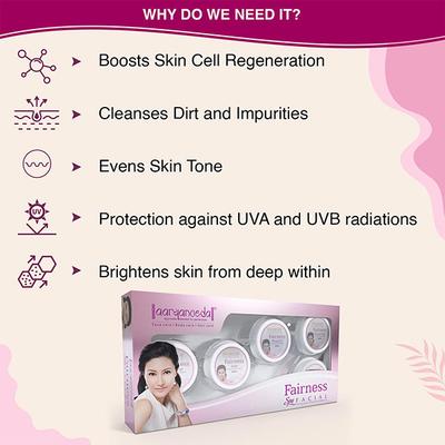 Aryanveda Spa Facial Kit - Fairness 210 gm - Facial Kits