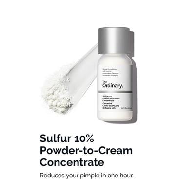 The Ordinary Sulfur 10% Powder-To-Cream Concentrate 5 gm - Face Creams