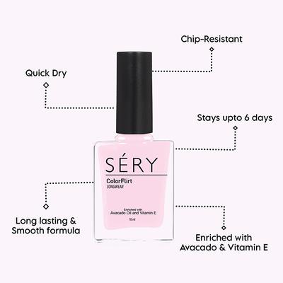 SERY Colorflirt Nail Paint- Fresh Magic 10 gm - Nail Polish