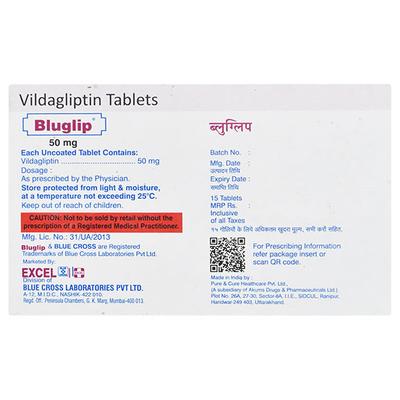 BLUGLIP 50 Tablet 15's - Diabetes-Ant