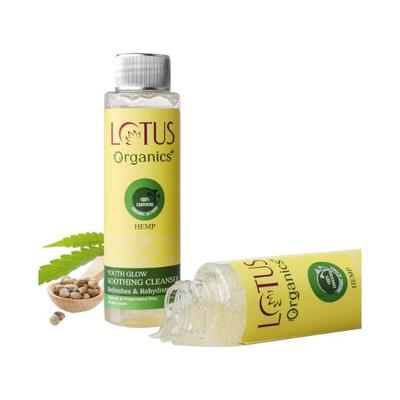 Lotus Organics Hemp Youth Glow Cleanser 100 gm - Face Wash & Cleansers