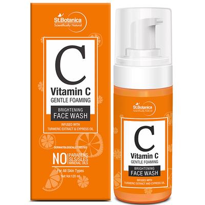 Stbotanica Vitamin C Foaming Brightening Face Wash 120 ml - Scrubs & Exfoliants