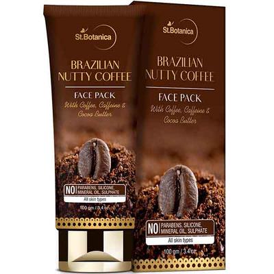 St.Botanica Brazilian Nutty Coffee Face Mask 100 gm - Masks & Peels