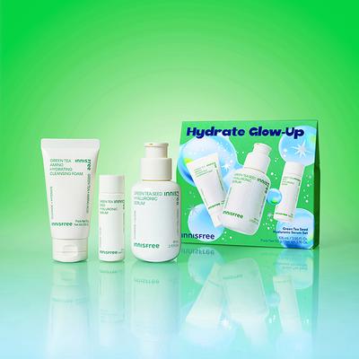 Innisfree Hydrate Glow-Up Set Korean Routine for Deep Hydration & Glass Skin 155 ml - Makeup Kits & Sets