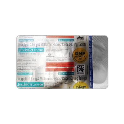 JUSLINA M 2.5/500 Tablet 10's - Diabetes-Ant