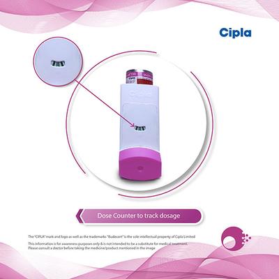 Budecort 100 with Dose Counter Inhaler 200Md - Asthma/COPD-Ast