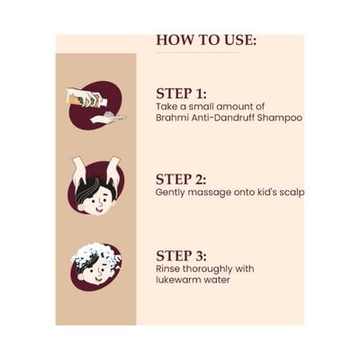 Mother Sparsh Brahmi Anti-Dandruff Hair Shampoo For Kids to Helps Controls Dandruff 200 ml - Shampoos