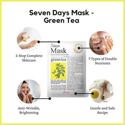 Ariul Seven Days Mask Green tea 20 ml - Sheet Masks