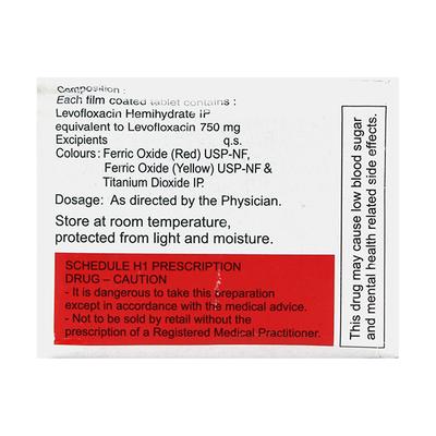 Loxof 750mg Tablet 10'S - Bacterial Infections-Qui
