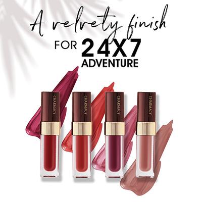 Charmacy Milano Stunning Longstay Liquid Lip (Lazy Carmine) 5.6 ml - Liquid Lipsticks