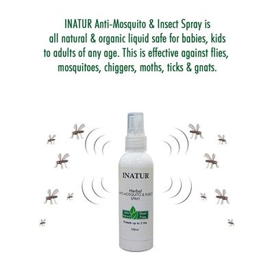 Inatur Herbal Anti-Mosquito & Insect Spray 100 ml - Mosquito Repellent