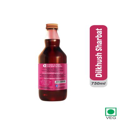 Rosa Dilkhush Sharbat 750 ml - Energy Drinks
