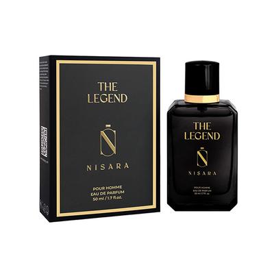 Nisara The Legend Perfume Long-Lasting Fragrance Aromatic Woody Amber Eau De Parfum 50 ml - Men Perfumes (Edt/Edp)