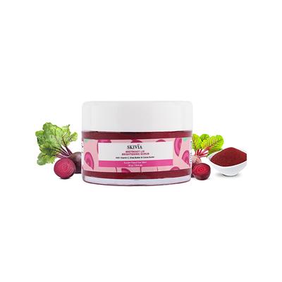 Skivia Beetroot Lip Brightening Scrub With Vitamin E & Shea Butter 12 gm - Lip Scrubs