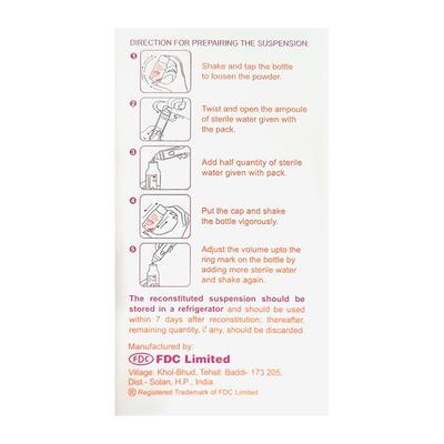 ZIFI 100 Dry Syrup 60ml - Bacterial Infections-Cep
