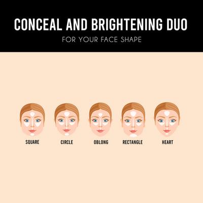 Makeup Revolution Conceal and Brightening Duo (for neutral undertone) 8 gm - Concealer