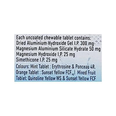 Digene Acidity & Gas Relief - Assorted Flavours Tablet 15'S - Ulcer/Reflux/Flatulence-Aaa