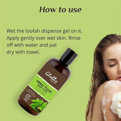 Globus Naturals Refreshing Neem Tulsi Body Wash 300 ml - Shower Gels & Body Wash