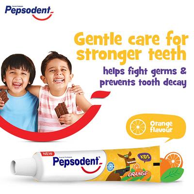Pepsodent Kids Toothpaste - Orange 45 gm - Baby Oral Care