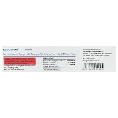 Eclospan Cream 15gm - Skin Infections-Ski
