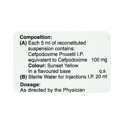 Kefpod Orange Flavour 100mg Suspension 30ml - Bacterial Infections-Cep